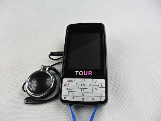 007B αυτόματο σύστημα ξεναγών με την οθόνη LCD, μαύρος ψηφιακός ακουστικός οδηγός